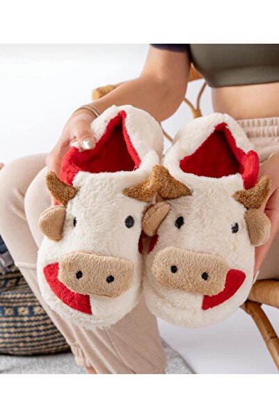 kuru Papuci de casă colorați pentru femei/bărbați cu personajul drăguț Taur