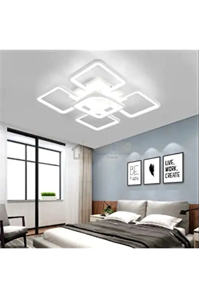 LED CONCEPT LED chandelier with three types of light, remote control, adjustable intensity, 90W, 42x42x10cm