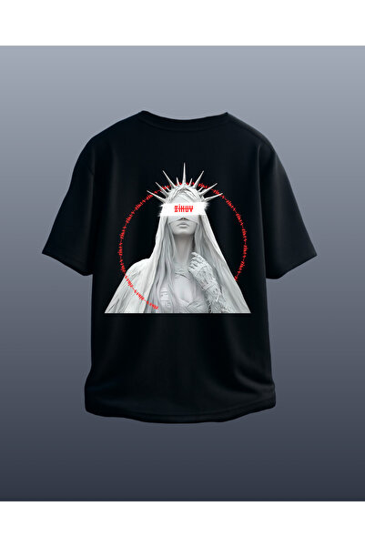 Zikuv Unisex Bărbați/Femei Special cu imprimeu supradimensionat Bumbac guler ...