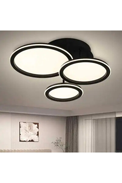 LED CONCEPT LED chandelier with three types of light, remote control, adjustable intensity, 102W, 46x38x18cm
