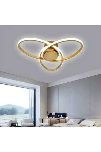 LED CONCEPT LED chandelier with three types of light, remote control, adjustable intensity, 78W, 47x47x10cm