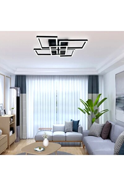 LED CONCEPT Lustra LED smart cu telecomanda si trei tipuri de lumina, patrata...