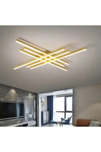 LED CONCEPT LED chandelier with three types of light, remote control, adjustable intensity, 146W, 120x120x11cm