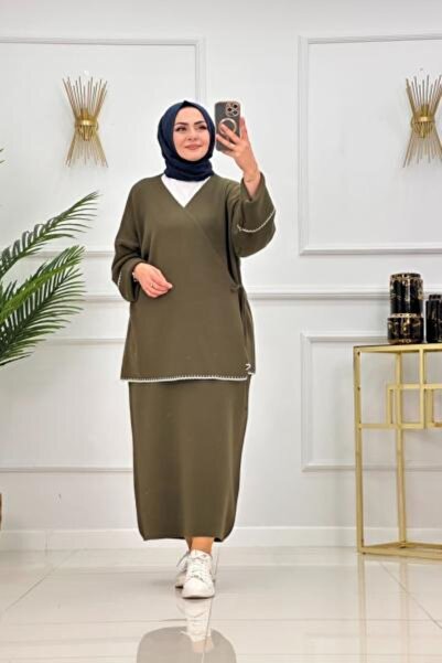 Enans Design Σετ δύο τουνίκ και φούστες K διπλό πέτο Mimoza