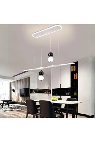 LED CONCEPT LED chandelier with three types of light, remote control, adjustable intensity, 74W, 100x4x120cm