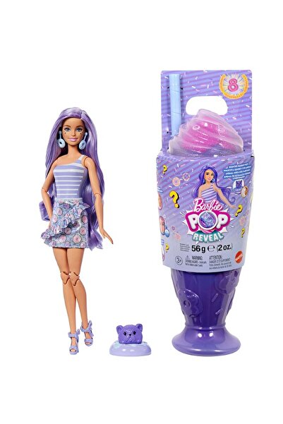 Barbie Pop Reveal Treat Series Fashion Doll - Donut Dreams, 8 Surprises, Color Change