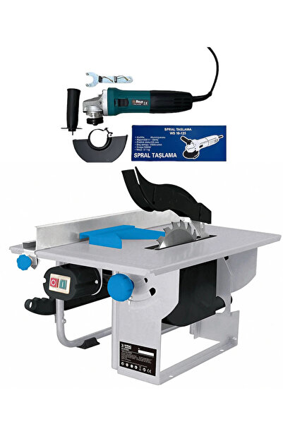 gold mercan Yatarlı Tezgah Üstü Testere 800 VE 115 Lik Taşlama Hediyeli