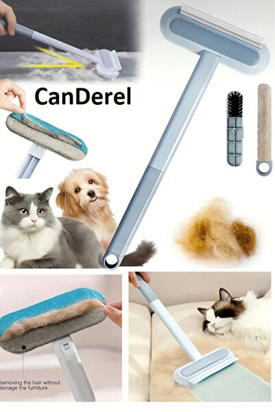 Canderel Kedi Kopek Tüy Temizleme Toplayıcı Sihirli Fırça Cam Silme Aparatı Ç...