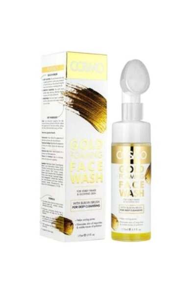 Cosmo Cosmo gold facial foam wash with brush-175 ml