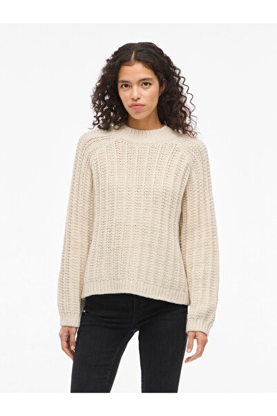 VILA Strickpullover VIKEMPKE Rundhals