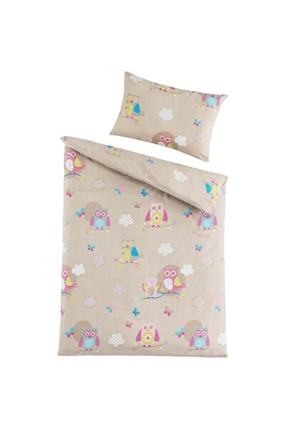OEM Children's Bedding Set, 100 x 135 cm + 40 x 60 cm, Basatex, Owls