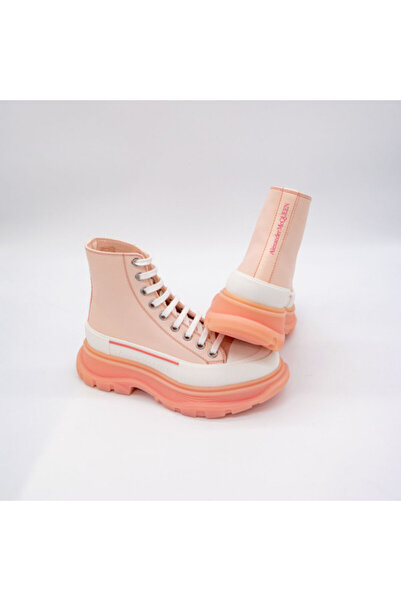ALEXANDER MCQUEEN Light Pink Women's Ankle Boot