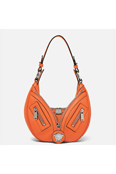 Versace MEDIUM REPEAT HOBO - SMOOTH LEATHER - BROWN