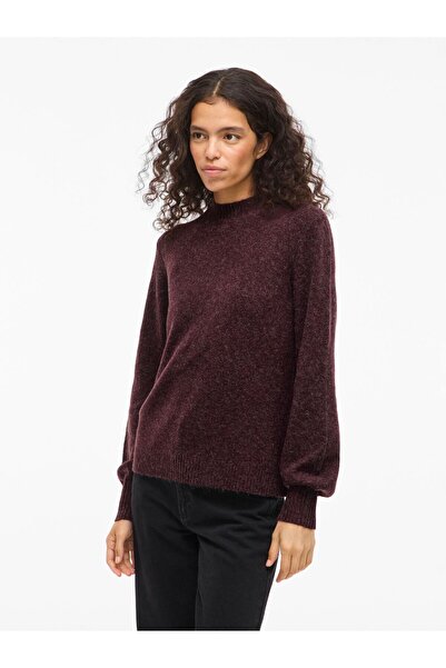 VILA Strickpullover VIHANNA Stehkragen