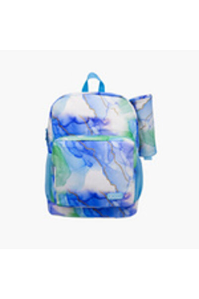 Roco 16-Inch Backpack with Adjustable Straps and Pencil Case - 43x31x14 cm