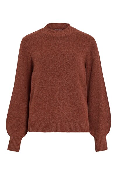 VILA Strickpullover VIHANNA Stehkragen