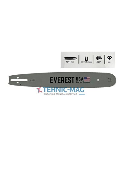 Everest Lamă pentru drujbă 40 cm, pas .325, 1.3 mm - lanț cu 66 de dinți -