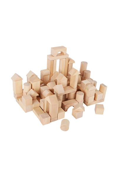 Small Foot Wooden building blocks, 100 pieces, Natural color,