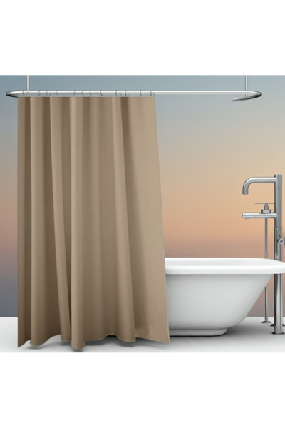 SyaMAG Perdea de duș cu 12 inele de plastic incluse, 180x200 cm, gri taupe