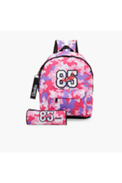 Juniors Printed Backpack with Pencil Case by - 16 Inch