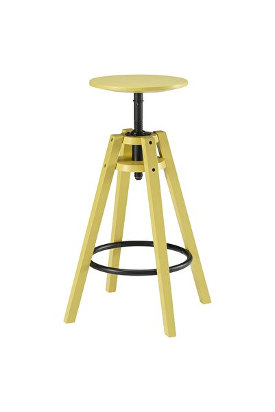 IKEA DALFRED Bar stool, yellow, 63-74 cm