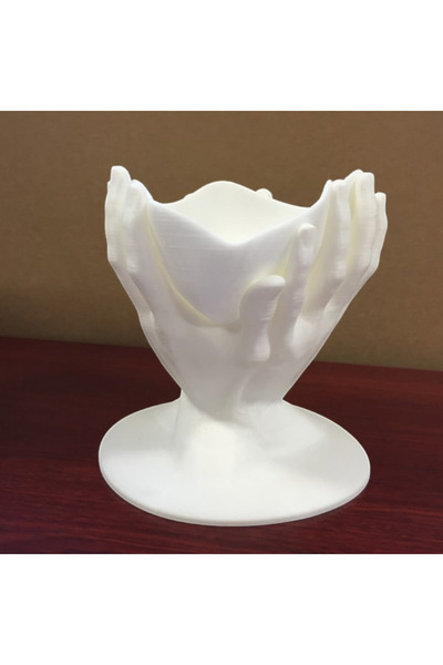 hivhestın El Şeklinde 3D Yazıcı Dekoratif Kase - 17x17x15 cm