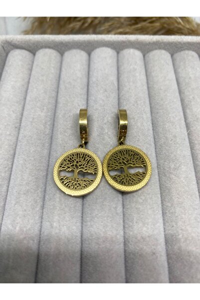 Kaan Accessoire Tree of Life Stainless Steel Women's Earrings