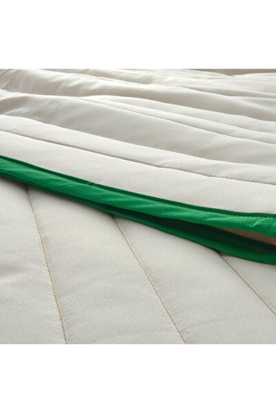 IKEA VETEJORDFLY Bedspread, white/beige, 260 x 250 cm