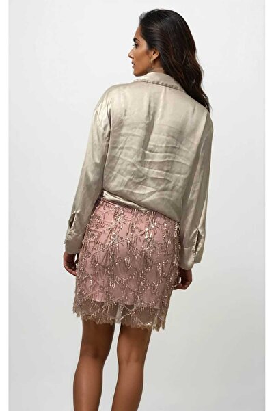 Butik Special Design Evening Dress Party New Year Sequin Tassel Mini Skirt