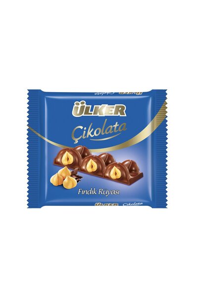 Ülker FINDIK RÜYASI BÜTÜN FINDIKLI VE FINDIK KREMALI SÜTLÜ ÇİKOLATA 75G