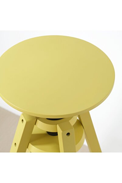 IKEA DALFRED Bar stool, yellow, 63-74 cm