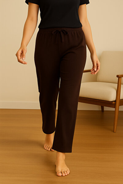 MyBen Kahve Rengi Tek Alt Pijama