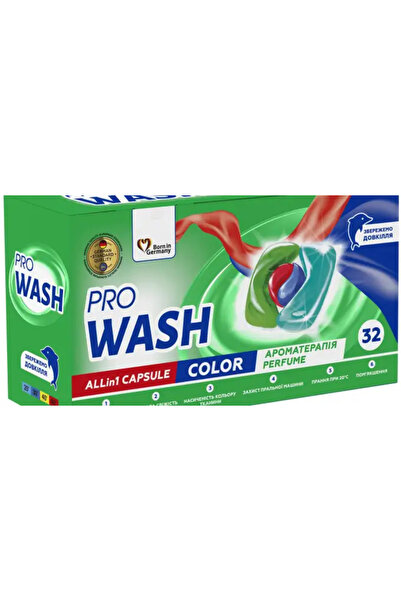 2K Capsule de rufe PRO WASH All in 1 Color, 32 buc.