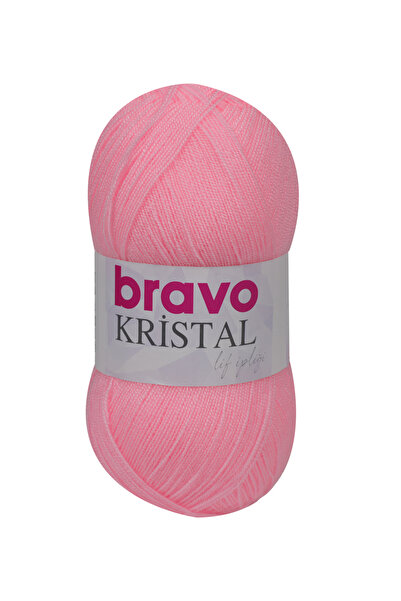 Bravo Κρυστάλλινο νήμα 100 γραμμάρια 470 μέτρα (Κωδικός χρώματος: 575) Ροζ