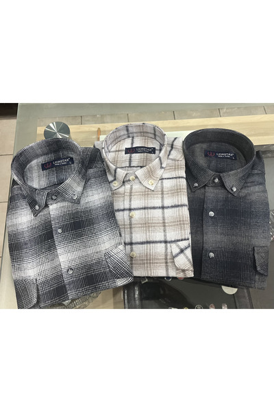 MASSARO KIŞLIK ODUNCU CİFT CEPLİ YÜN GÖMLEK