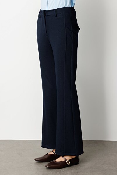 Ekol Glitter Fabric Wide Leg Pants