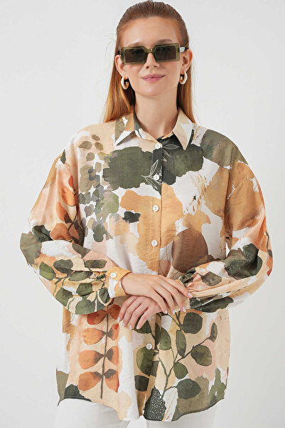 Zübeyde Sayın Women's Patterned Oversize Shirt