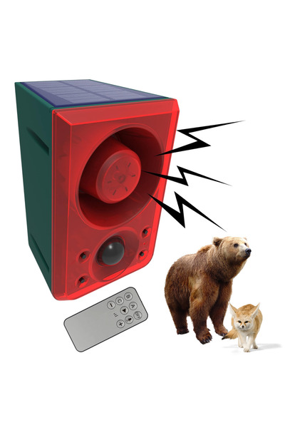 ANGAVO Repelent ultrasonic anti-urși și animale ANGAVO, solar, PIR, IP66, ext...