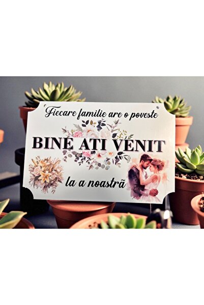 OEM Placuta Bine ati venit la povestea noastra, 30x20cm, MDF