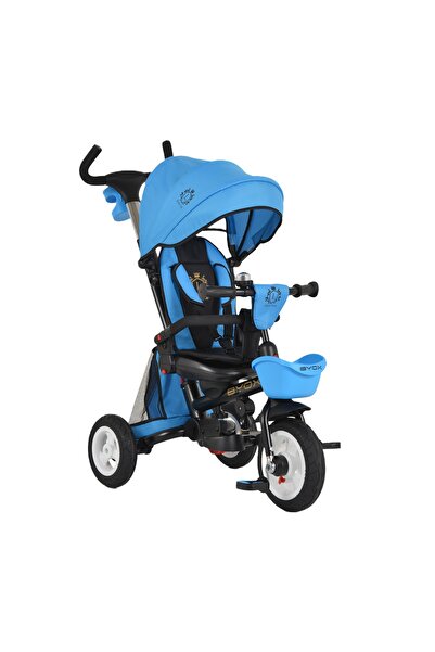 byox Tricicleta pliabila cu roti de cauciuc, scaun reversibil si maner de ghidare Flexy Lux Trike
