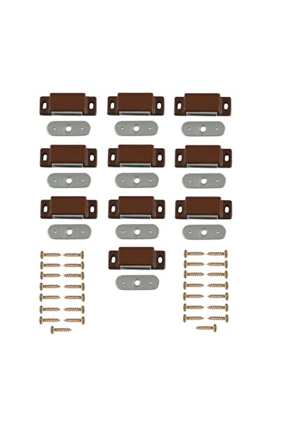 Evotools Set 10 magneți puternici cu plăcuțe metalice pentru uși de mobilă