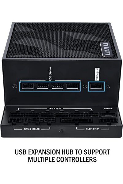 Lian Li Edge Series-1300W Full Modular Power Supply-80 PLUS Platinum-ATX 3.0, 3.1-PCIE 5.1-L-Shape D