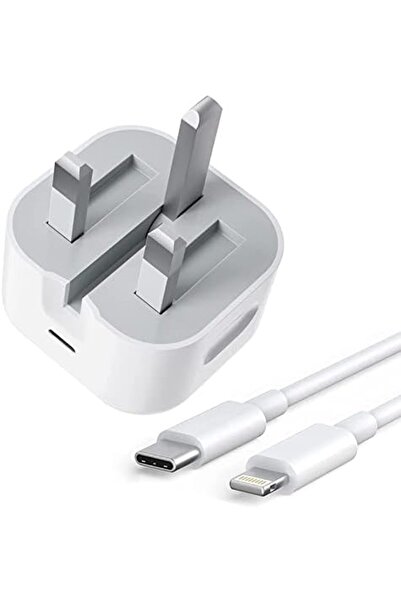 Generic قابس وكابل شاحن USB-C 20 وات لجهاز iPhone من BGM [معتمد من MFi] محول ...