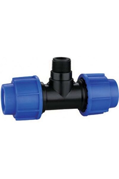 Beldeny Racord de compresie PEHD cu filet exterior D 40 mm x 1"1/4