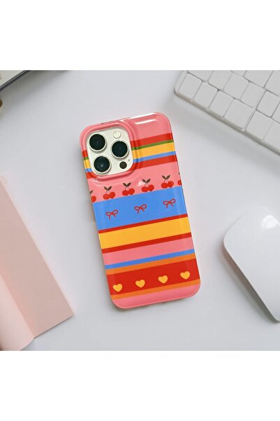 HYPERSOFT Iphone 15 Pro Max (6.7 inç) Uyumlu Popsocketli Stant Olabilen Şık Desenli Slım Kılıf