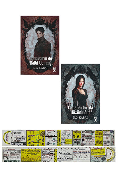 Dex Canavarın da Kalbi Varmış + Canavarlar da Hüzünlüdür 2 Kitap Set N. G. Ka...