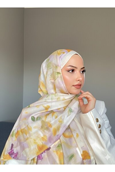 WOHOME Desenli Pamuk Soft Şal Serisi Kadın Eşarp Şal