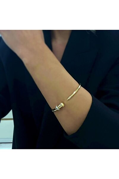 byBurak GOLD Çivi Kelepçe- KLP0333