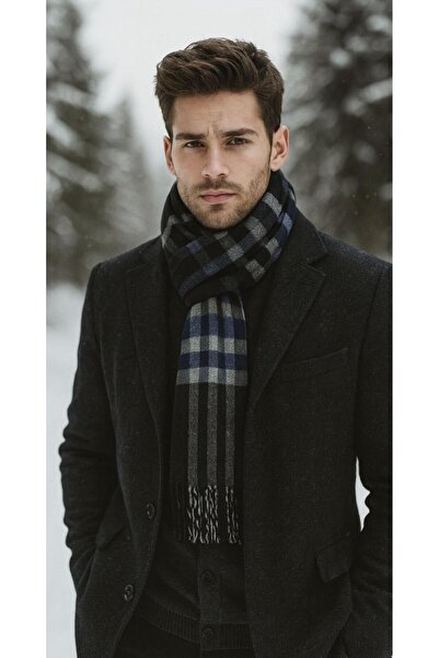 Wearflawless Ανδρικό κασκόλ, Χειμερινό ανδρικό κασκόλ, κασκόλ για κοστούμι, δώρο για άνδρες