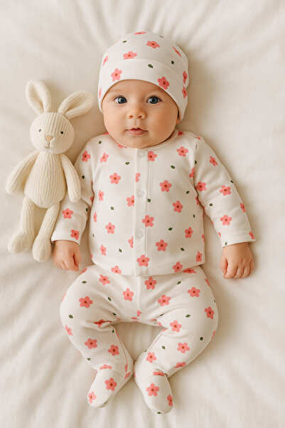 Baharda Nova 100% Cotton Baby Girl Boy Unisex Newborn 5-Piece Hospital Discha...